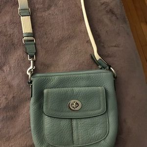 Blue coach bag